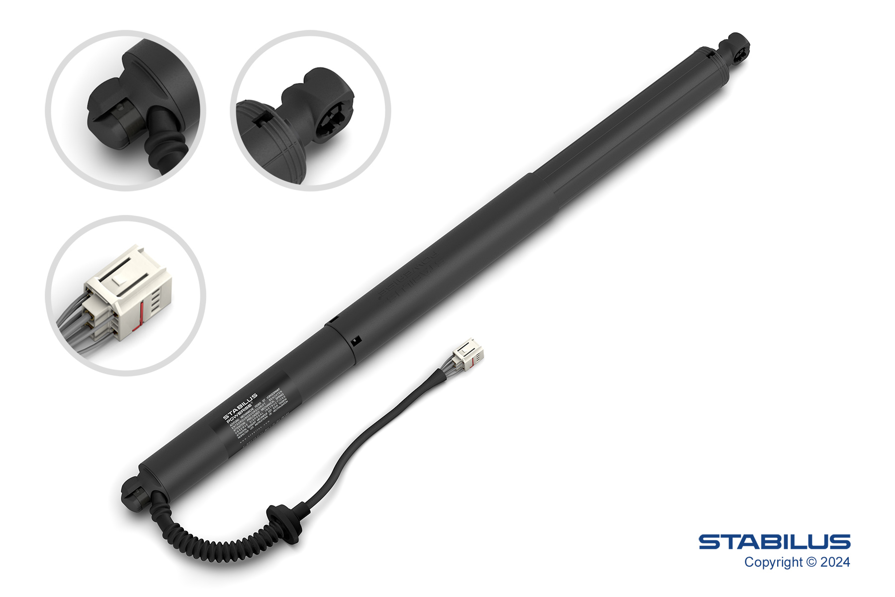 STABILUS Elmotor, bagklap 764142 for AUDI