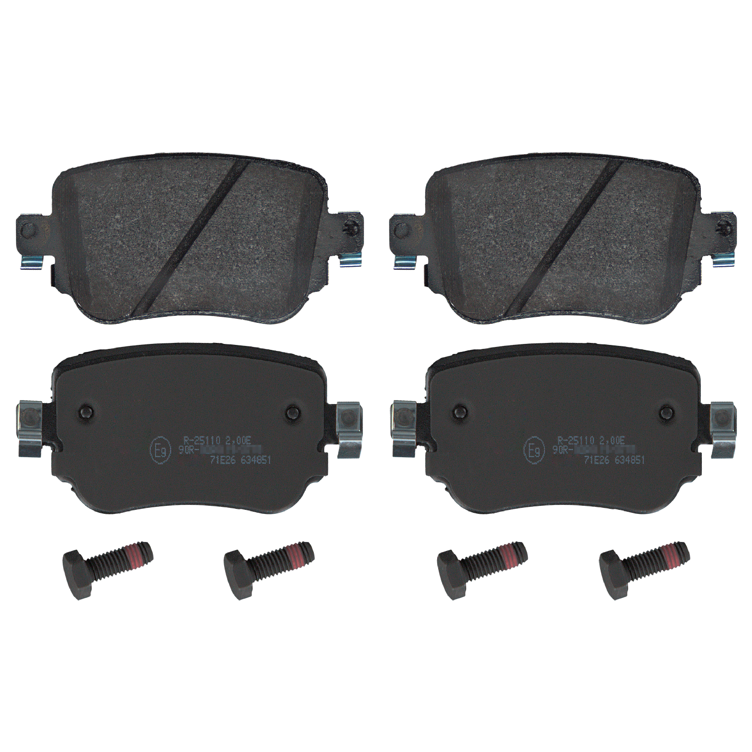 SWAG Bremseklodser 30916912 bagaksel for VW