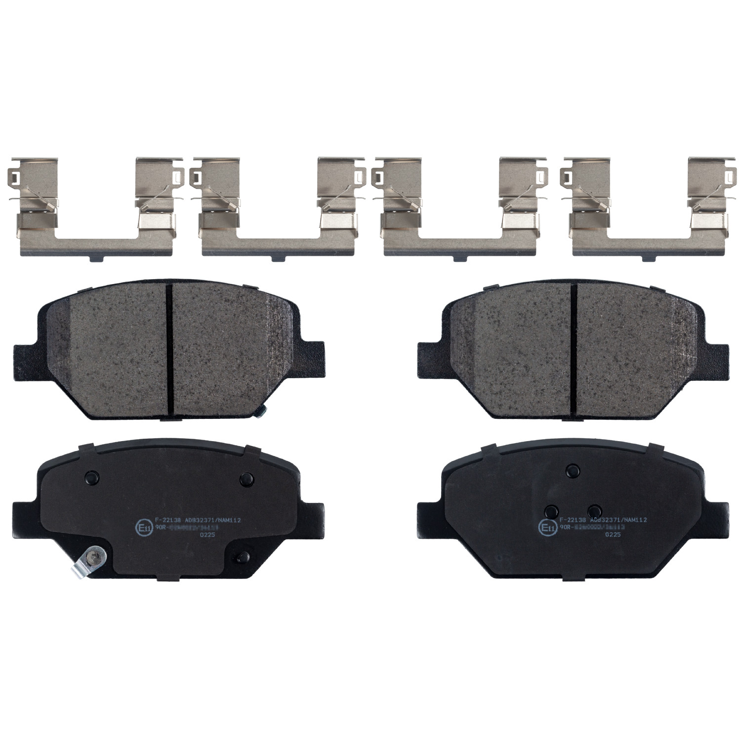 SWAG Bremseklodser 33107487 foraksel for VAUXHALL