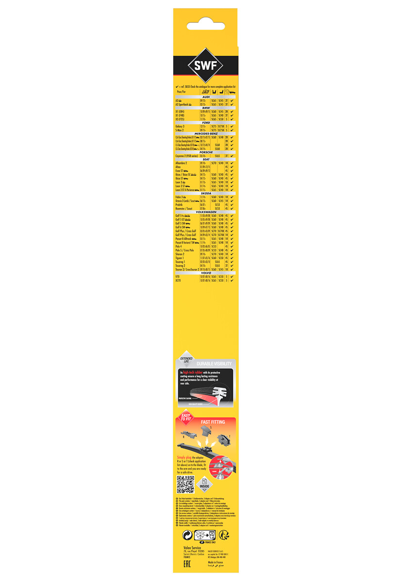 SWF Viskerblad 262232 bag for PORSCHE AUDI