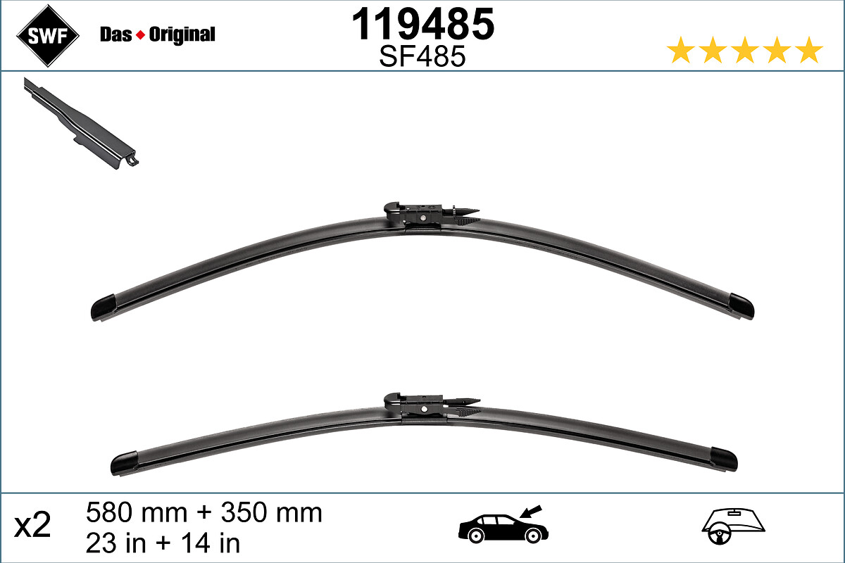 SWF Viskerblad 119485 foran for NISSAN
