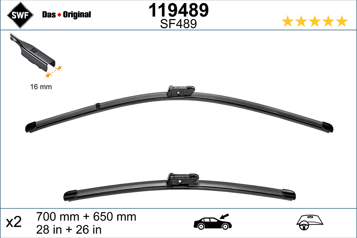 SWF Viskerblad 119489 foran for MAN VW