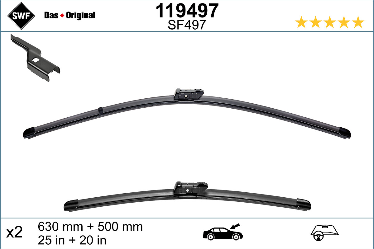 SWF Viskerblad 119497 foran for FORD BMW