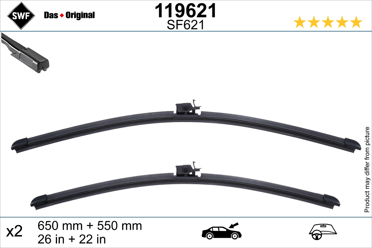 SWF Viskerblad 119621 foran for MERCEDES-BENZ