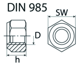 SWG Sikringsmøtrik 3681280