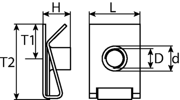 SWG Clipsmøtrik 50021480 for MERCEDES-BENZ