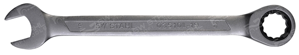 SWSTAHL Skralde-ringgaffelnøgle 03510l19