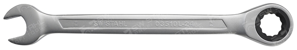 SWSTAHL Skralde-ringgaffelnøgle 03510l24
