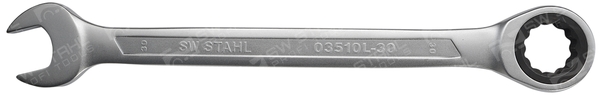 SWSTAHL Skralde-ringgaffelnøgle 03510l30