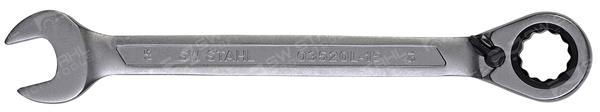 SWSTAHL Skralde-ringgaffelnøgle 03520l15
