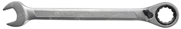 SWSTAHL Skralde-ringgaffelnøgle 03520l22