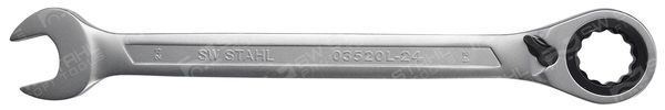 SWSTAHL Skralde-ringgaffelnøgle 03520l24