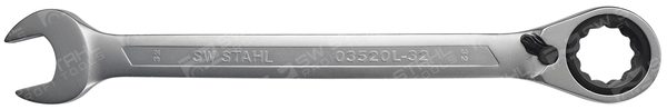 SWSTAHL Skralde-ringgaffelnøgle 03520l32
