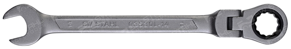 SWSTAHL Skralde-ringgaffelnøgle 03530l14