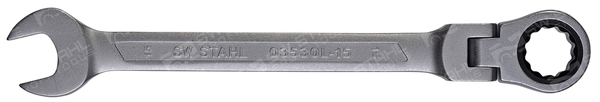 SWSTAHL Skralde-ringgaffelnøgle 03530l15