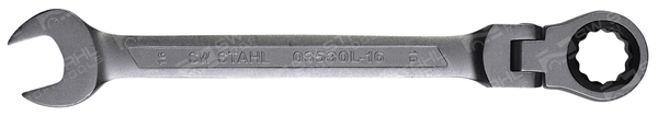 SWSTAHL Skralde-ringgaffelnøgle 03530l16