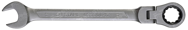 SWSTAHL Skralde-ringgaffelnøgle 03530l17