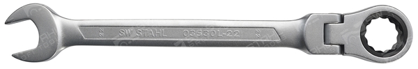 SWSTAHL Skralde-ringgaffelnøgle 03530l22