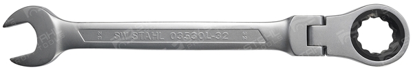 SWSTAHL Skralde-ringgaffelnøgle 03530l32
