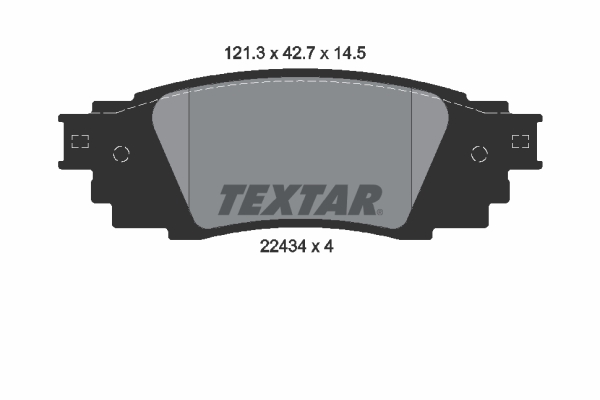 TEXTAR Bremseklodser 2243401 for LEXUS TOYOTA TOYOTA (GAC) TOYOTA (FAW)
