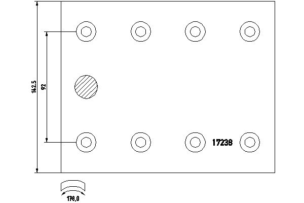 TEXTAR 1723802 for MERCEDES-BENZ