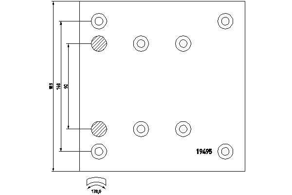 TEXTAR 1949502 for MERCEDES-BENZ MAN