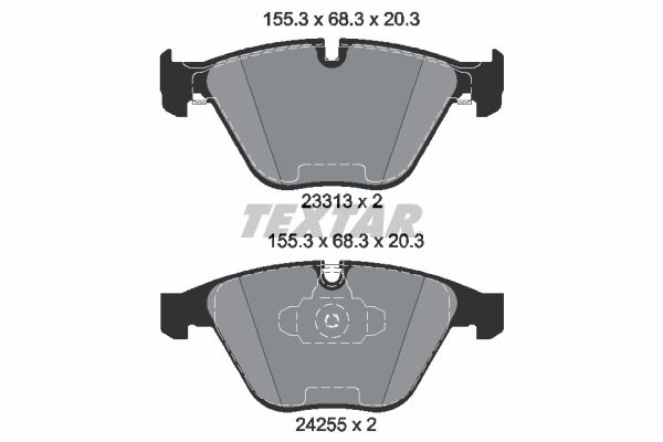 TEXTAR Bremseklodser 2331301 for BMW BMW (BRILLIANCE)