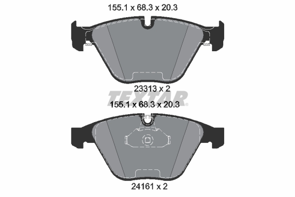 TEXTAR Bremseklodser 2331303 for BMW