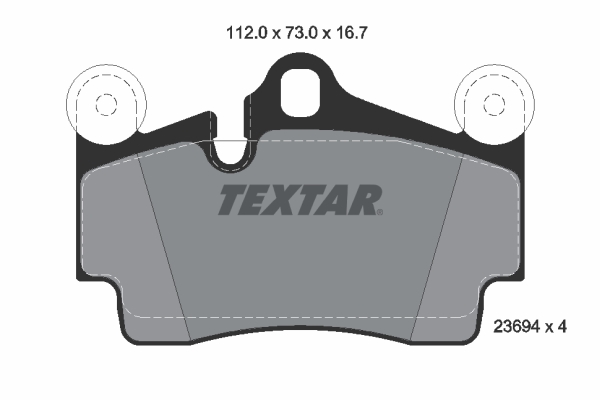 TEXTAR Bremseklodser 2369402 for VW PORSCHE AUDI