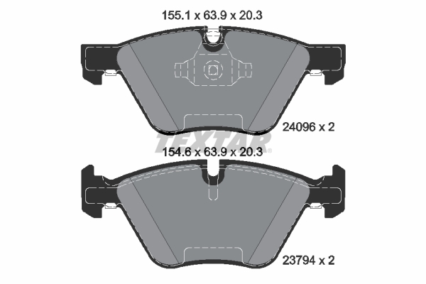TEXTAR Bremseklodser 2409601 for BMW
