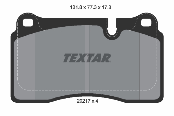 TEXTAR Bremseklodser 2021701 for LAND ROVER