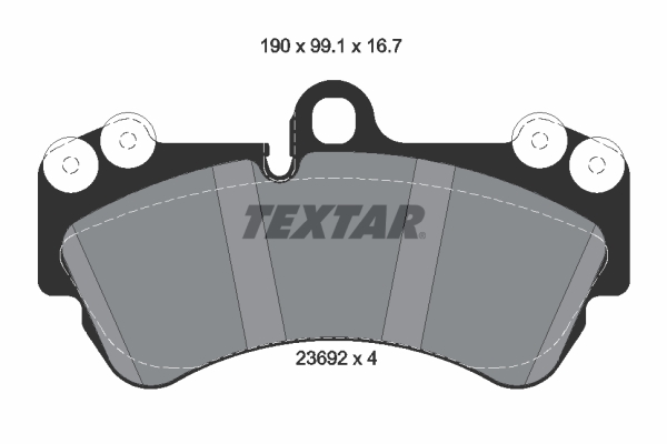 TEXTAR Bremseklodser 2369202 for VW MERCEDES-BENZ