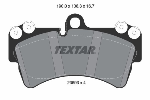 TEXTAR Bremseklodser 2369302 for VW AUDI SKODA PORSCHE SEAT