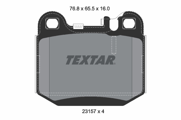 TEXTAR Bremseklodser 2315702 for MERCEDES-BENZ
