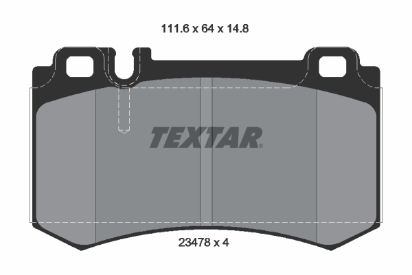 TEXTAR Bremseklodser 2347802 for MERCEDES-BENZ