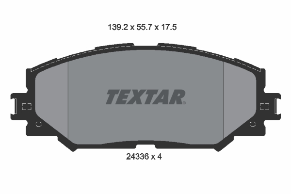 TEXTAR Bremseklodser 2433601 for TOYOTA