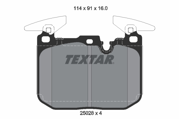 TEXTAR Bremseklodser 2502807 for BMW