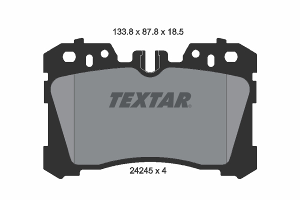 TEXTAR Bremseklodser 2424501 for LEXUS TOYOTA