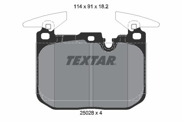 TEXTAR Bremseklodser 2502801 for BMW