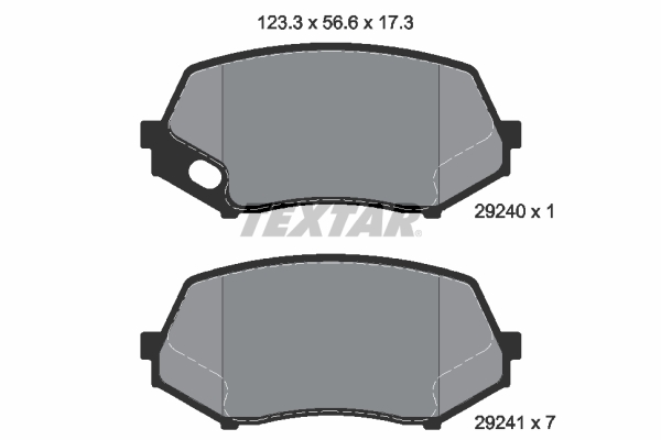 TEXTAR 2924001 for MITSUBISHI FUSO (MITSUBISHI)
