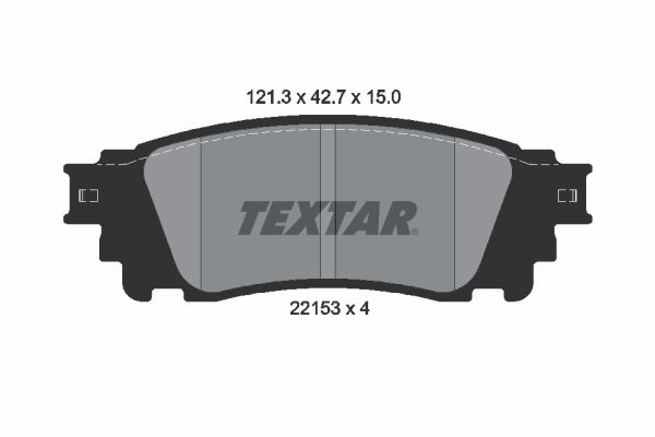 TEXTAR Bremseklodser 2215301 for LEXUS TOYOTA
