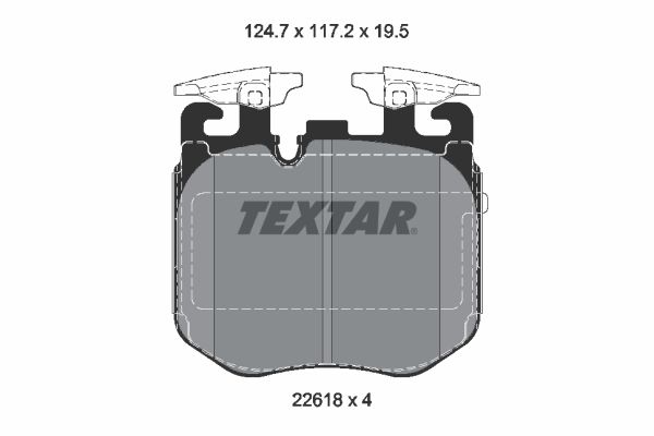 TEXTAR Bremseklodser 2261801 for BMW