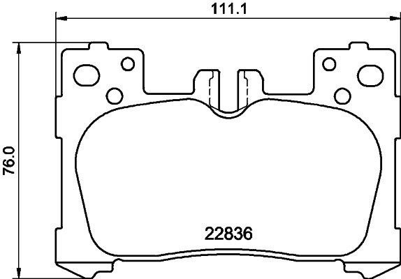HELLA Bremseklodser 8db355040741 for LEXUS