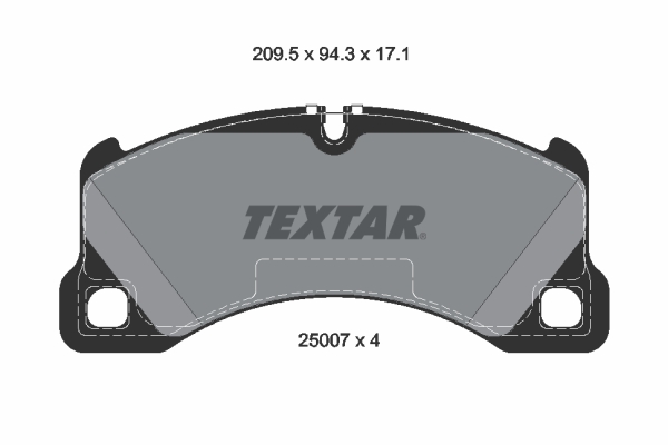 TEXTAR Bremseklodser 2500701 for BENTLEY PORSCHE VW AUDI