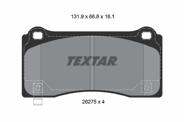 TEXTAR Bremseklodser 2627501 for TESLA