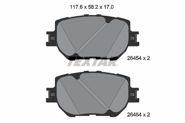 TEXTAR Bremseklodser 2645401 for TOYOTA (FAW)