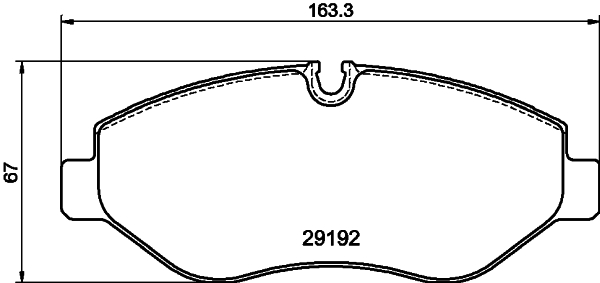DON Bremseklodser pcp1629 for MERCEDES-BENZ DODGE VW