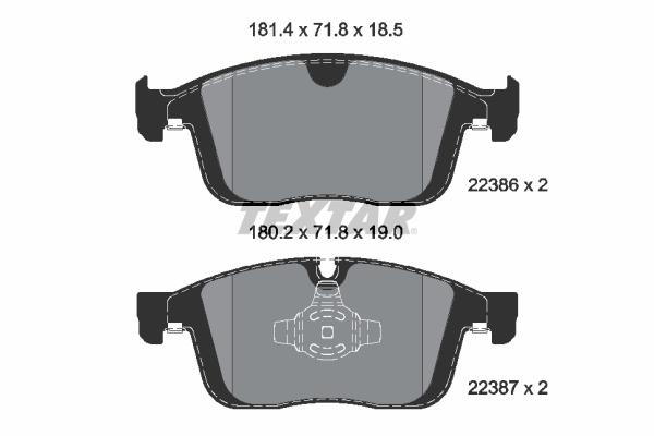 TEXTAR Bremseklodser 2238601 for VOLVO