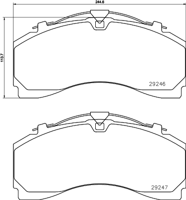 TEXTAR 2924601 for MERCEDES-BENZ