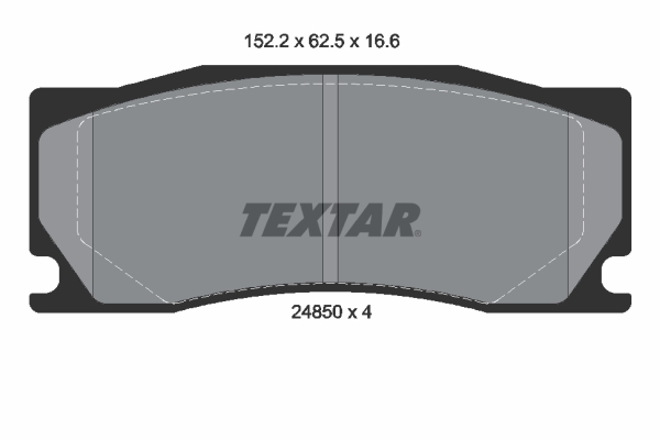 TEXTAR Bremseklodser 2485001 for JAGUAR